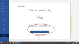 change office 2019 key 3