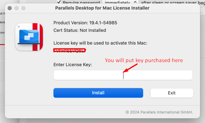 Parallels desktop