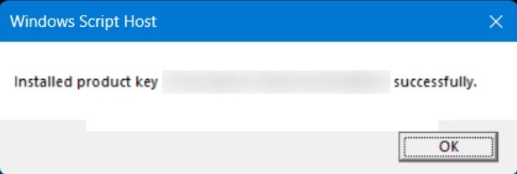 Change product key in Windows 11